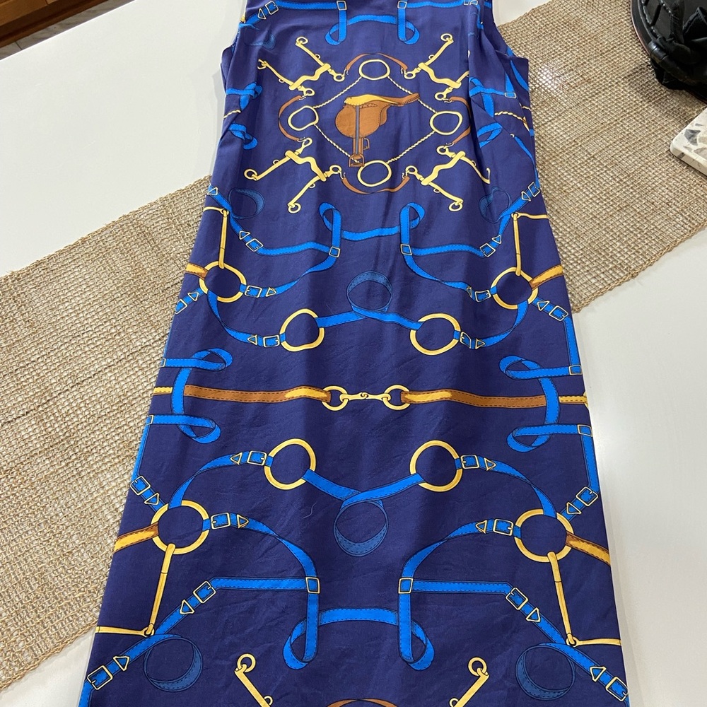 Blue saddle dress j.McLaughlin